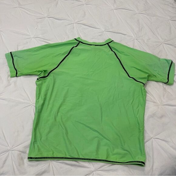 Ron Jon Surf Shop Size Extra Large Compression Neon Green Nylon/Spandex S/S USA - Picture 5 of 7